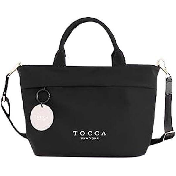 Amazon | [トッカ] 撥水 BICOLOR RIBBON TOTE トートバッグ ブラック系