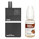 TARLESS NEXT VOID スターターセット 選べるリキッド (ローストタバコ, プルリキ 15ml)