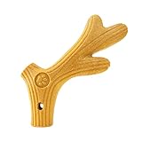 犬のおもちゃ 松繊維製鹿の角 犬 おもちゃ犬 玩具 噛む犬 玩具型犬 おもちゃ 噛むおもちゃ 犬 鹿の角壊れない 犬 おもちゃ 木松の粉 犬用噛みおもちゃ、訓練に適した知育玩具、大小犬用