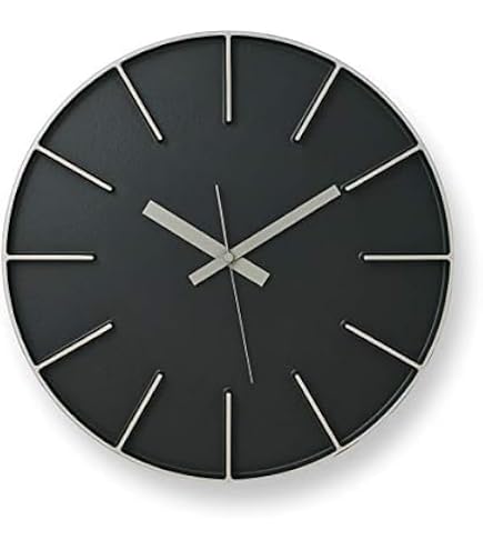 Amazon.co.jp: Lemnos Edge Clock AZ-0115 + 壁の穴が目立ちにくい時計