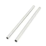 uxcell RCヘリコプターカーモデル　ステンレス鋼製　丸棒　ラウンドチューブ　パイプ　2個　60x3x2mm