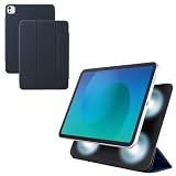 エレコム iPad Pro 11インチ (M4) ケース カバー 軽量 スリム マグネット吸着 2つの角度調節可能 Pencil収納 オートスリープ/ウェイク対応 ネイビー TB-A25PMWVPF2NV