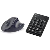 【セット買い】エレコム マウス ワイヤレスマウス EX-G Bluetooth 静音 Mサイズ 5ボタン マルチペアリング 「AskDoctors評価サービス」認証 抗菌 ブラック M-XGM30BBSKABK + テンキー Bluetooth 静音設計 抗菌 Windows Chrome OS macOS対応 ブラック TK-TBM023SKBK
