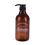 ソープディスペンサー 600ミリリットルの液体ディスペンサー泡洗顔シャンプーシャワージェルやローションディスペンサーストレージボトルシャワーディスペンサーボトル整理 ディスペンサー (Color : Brown)