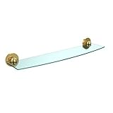 Allied Brass 1033/24-PB 24' Beveled 1/4' Glass Shelf Polished Brass [並行輸入品]