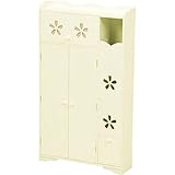 カントリー調トイレラック/トイレ収納棚 / - 幅50cm×高さ87.5cm - / サクラ/木製/可動棚付き/クリーム - -