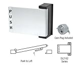 CRLクローム仕上げユニバーサルpush-pullパドルハンドル<br/>Push to左