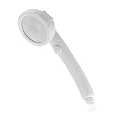 Lifeholder シャワーヘッド 節水 3階段モード 水量調節 低水圧 增压 軽量 極細水流 一時STOPボタン シールテープ付き 漏水防止 簡単取り付け ホワイト (ホワイト)