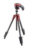 Manfrotto 三脚 COMPACT Action フォト・ムービーキット レッド アルミ 5段 MKCOMPACTACN-RD