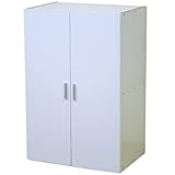 システムリビング収納 壁面収納 中段板扉タイプ 幅60cm ホワイト FS-111WH