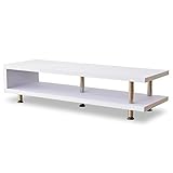 (DORIS) テレビボード ローボード 120cm幅 TVボード 46インチ対応 【コルテガ ホワイト】(dzs)