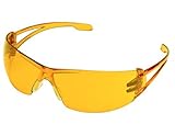 Gateway Safety 2777 Varsity Wraparound Eye Safety Glasses, Orange Lens, Orange Temple [並行輸入品]