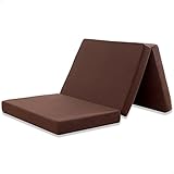 タンスのゲン 三折 純 高反発マットレス シングル 厚み10cm 密度25D 190N 低ホル パイル ブラウン AM 000062 02 