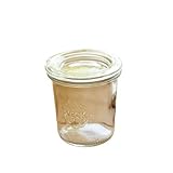 ウェック(WECK) モールドシェイプ WE761 ガラスキャニスター 140ml 直径Sサイズ 6個セット 【並行輸入品】