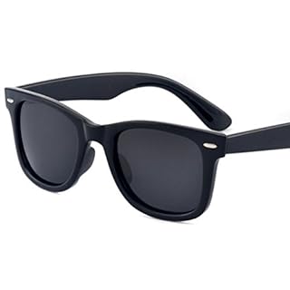 PENGIN(ペンギン) ウェリントン型 サングラス 偏光 レンズ UV400 加工 男女共用 PENGINロゴ入りケース＆クロス3点セット (ブラック)