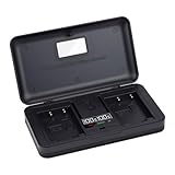 NP-FW50 LCDディスプレイカメラバッテリー充電器収納機能隠し充電ケーブル、電源ポート入力付きTYPE-C/USB-B入力コネクタ、対応機種:A6000, A6500, A6300, ZV-E10 A7II, A7RII, A7SII, A7S, A7S2, A7R, A7R2, A5100, RX10