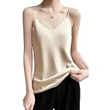 [FEISEDY] キャミソール レディース インナー タンクトップ Vネック トップス 胸バット付け 夏 部屋着 通気性 涼感 A8170