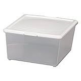 アイリスオーヤマ ケース 【幅35.3×奥行45.1×高さ20cm】 ホワイト/クリア OCA-L