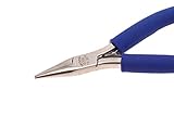 Aven 10307 Technik Stainless Steel Serrated Jaw Chain Nose Plier, 59/64' Jaw Length, 4-1/2' Overall 
