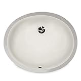 Nantucket Sinks UM-17x14-B-K 17-Inch by 14-Inch Oval Ceramic Undermount Vanity Sink, Bisque by Nantu