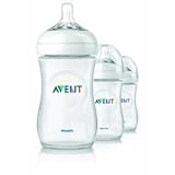 Philips Avent Bpa Free Natural Polypropylene Bottles W/ Soft And Breast-Shaped Nipples 9 Oz Count 3 