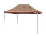 ShelterLogic 22554 10x15 ST Pop-up Canopy Desert Bronze Cover Black Roller Bag