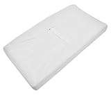 TL Care Heavenly Soft Chenille Fitted Contoured Changing Pad Cover, White by TL Care