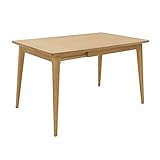 シオン 伸長式ダイニングテーブル 食卓テーブル テーブル 木製 オーク 幅90-120cm