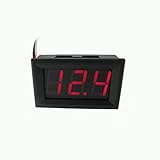 Liebeye デジタル電圧電流計　メーター　LED　0.56インチ DC 0V-30.0V 3線　 電圧メーター　逆電圧保護付き　デジタル電圧計 レッド
