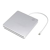 BDYING 外付けUSB C CD DVDドライブ ポータブル USB 3.0 Type-Cスマートタッチボタン スロットイン CD DVD書き込みプレーヤーライター デスクトップノートパソコン/Mac/MacBook Pro/Air/Windows XP/7/8/10 Mac OS用 (シルバー)