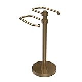 Allied真鍮ts-15 Free Standing 2つアームゲストタオルホルダー TS-15-BBR 1