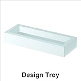 モダンデザインのトレー 壁面家具 ホワイトカラー 幅25