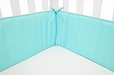 American Baby Company 100% Cotton Percale Crib Bumper, Aqua by American Baby Company [並行輸入品]