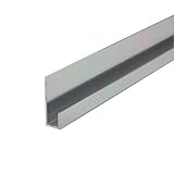 e-kanamono アルミ片長チャンネル(浅型) 6x3640mm バフシルバー