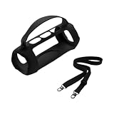 LICHIFIT JBL Charge 5 Wi-Fi/Charge 5用シリコンケース カバー bluetoothスピーカー 保護カバー ストラップ付き 旅行 運動 持ち運び便利 アクセサリー（ブラック）
