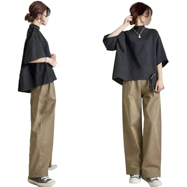 Amazon | [YINGDIE] レディース セットアップ シャツ ワイド