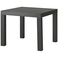 IKEA(イケア) LACK ブラックブラウン 20193658 サイドテーブル、ブラックブラウン