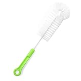 デカンター、コンブチャ、ハイドロフラッグ、サーモス、ガラスジャグ、ロングネックネックスポーツボトルを洗うためのロングボトルブラシクリーナー