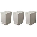 ペダルオープンツイン 45L グレー 3個セット ゴミ箱 おしゃれ ダストボックス ふた付き スリム 【モノギャラリー限定分別シール付き】