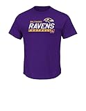 NFL Baltimore Raven 's Men 's Passing GameプログラムShort Sleeve Basic Tee、XXL、ダークパープル