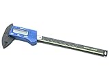 (Aideaz) 高精度 0.1 mm 計測 カーボン デジタル ノギス 最大 150 mm 測定 (ブルー)