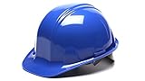 Pyramex Blue Cap Style 4 Point Snap Lock Suspension Hard Hat by Pyramex Safety