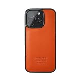 WINGLIDE iPhone16Pro用 ケース 栃木レザー ジーンズ スマホカバー 本革 レザー (レッドブラウン)
