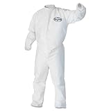 kcc46103 – Kleenguard a30 elastic-back Amp ; Cuff Coveralls、ホワイト、大