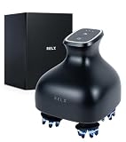 RELX 【AbemaTVで紹介】 EMS ヘッドスパ IPX7防水【日本企業企画】美容家電 頭皮ブラシ 頭皮ケア ギフト プレゼント スカルプケア (マットブラック)