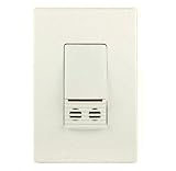 Cooper Controls OSW-U-0721-MV-A Greengate 120-277-Volt Ultrasonic Wall Switch with Neutral Wire, Alm