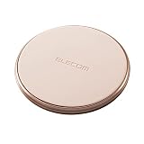 エレコム ワイヤレス充電器 Qi対応 10W (Galaxy) / 5W (その他) Type-C給電 薄型 卓上 ゴールド W-QA14GS