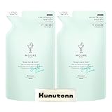 エムキュア 薬用スカルプケア＆モイスト 医薬部外品 シャンプー 詰め替え 360ml 2個セット + Kunutonnオリジナルロゴ入りhおしぼり付