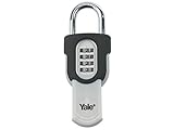 Yaleロックyaly87955 50 mm Combi Padlock withスライドカバーby Yale