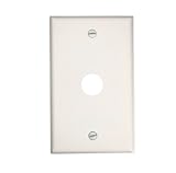 Leviton 88017 1-gang .625-inch穴デバイス電話/ケーブル壁材、標準サイズ、熱硬化性樹脂、ボックスマウント、ホワイト